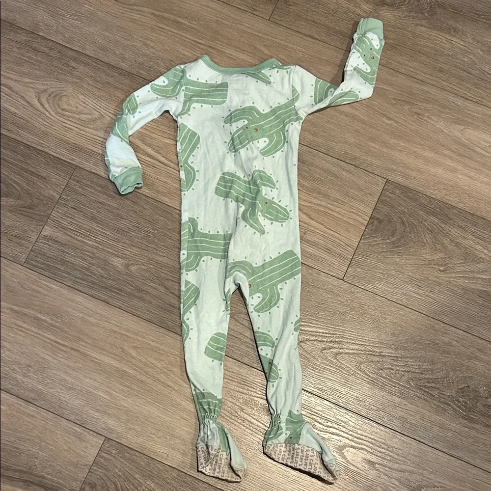 Carter's Green Cactus Print Footie‎